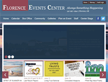 Tablet Screenshot of eventcenter.org